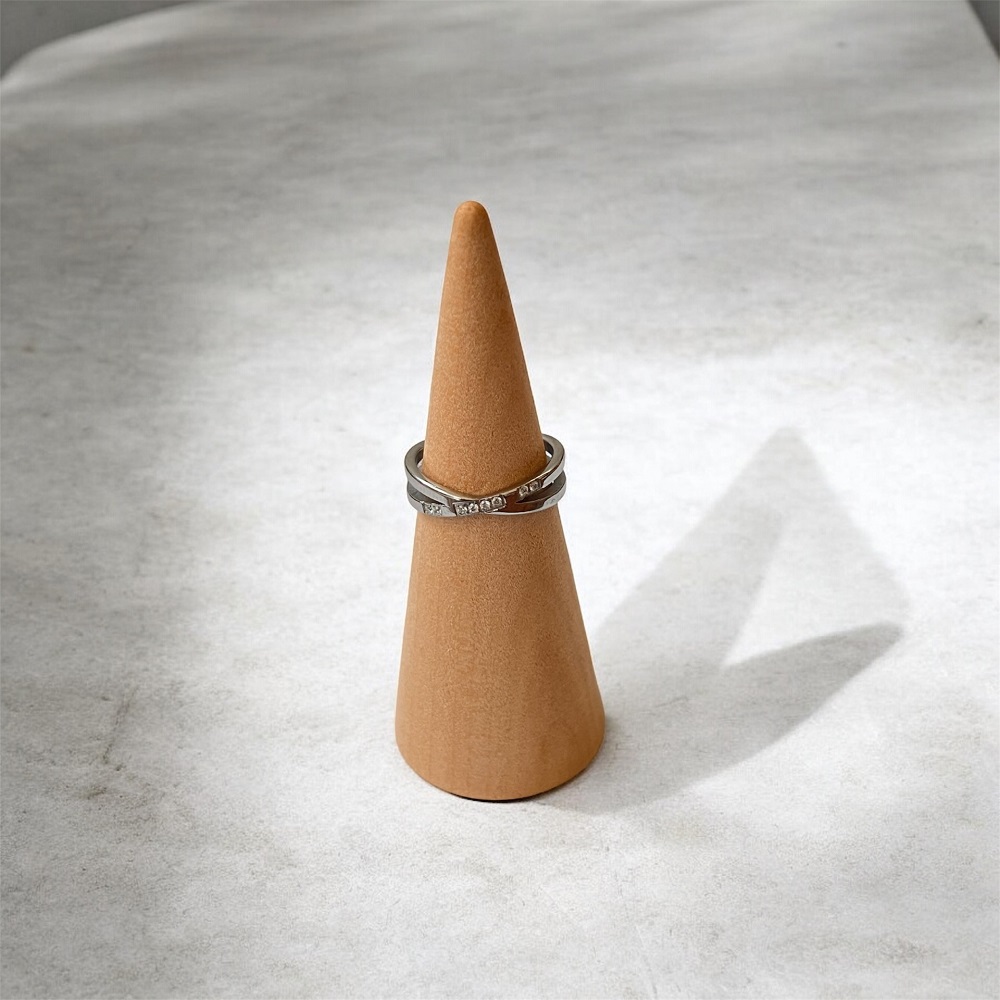 Δαχτυλίδι χρυσό σε σχήμα X - Image 2