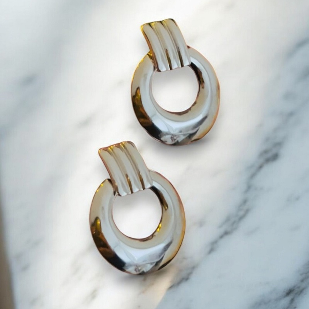 Σκουλαρίκι καρφωτό ασημί με κύκλο